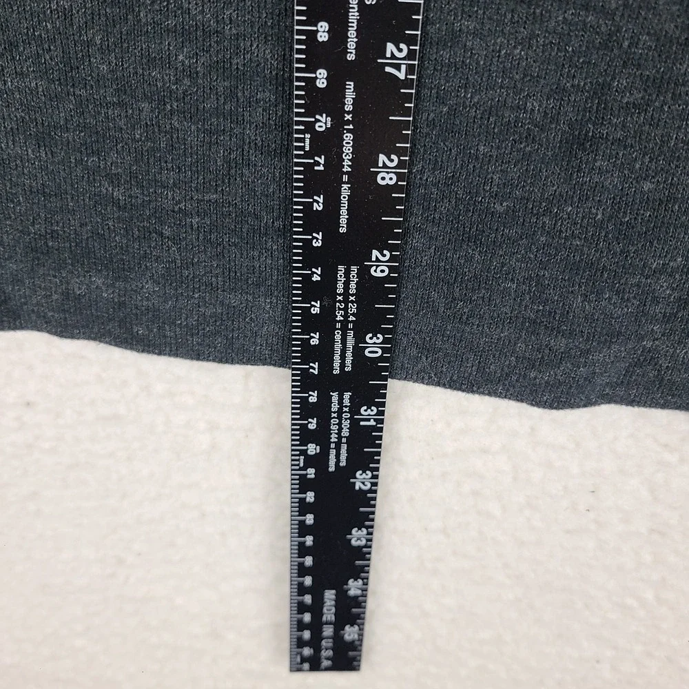 Polo Ralph Lauren Sweater Mens XL Dark Gray 100% Cotton Quarter Zip Sweatshirt‎